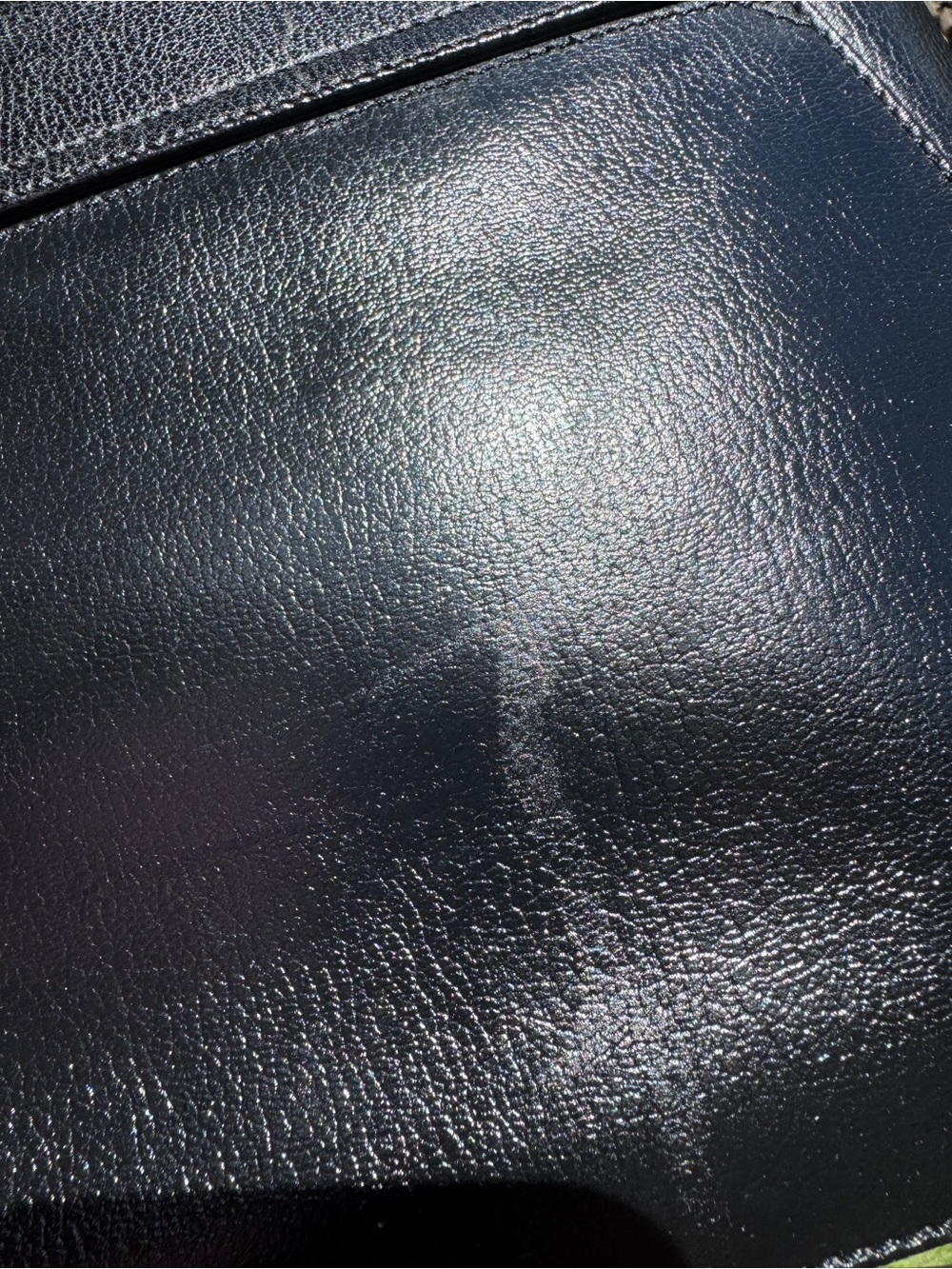 Salvatore Ferragamo Black Top-Handle Leather Purse amazing feet Quiet Luxury - Picture 6 of 14